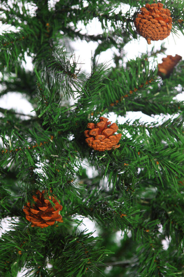 ARBOL NAVIDAD ARTIFICIAL PIÑAS 210CM - Imagen 2
