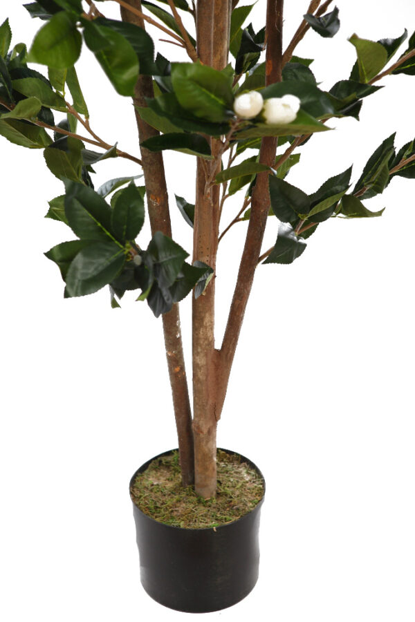 CAMELIA CON FLOR ARTIFICIAL EN MACETA 150CM - Imagen 3