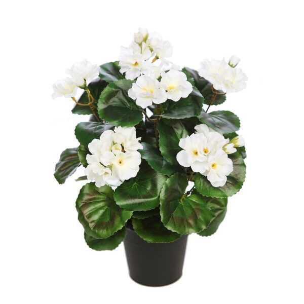 GERANIO ARTIFICIAL 35CM EN MACETA