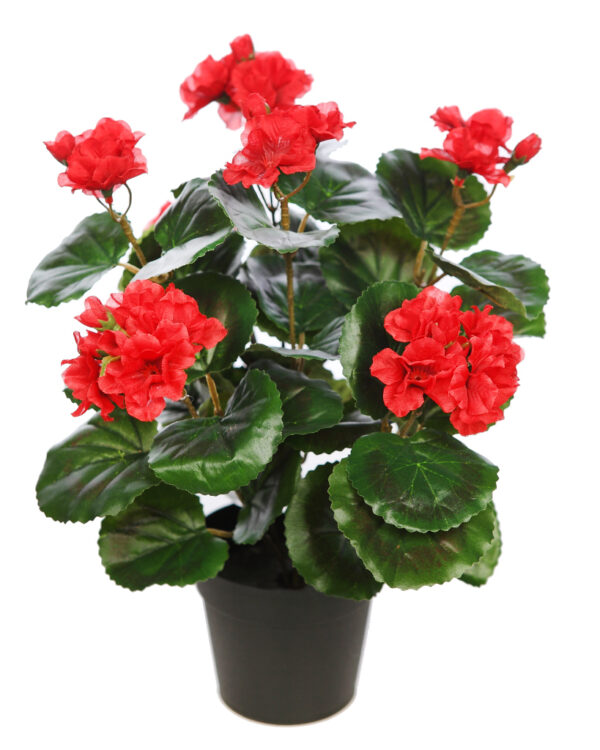GERANIO ARTIFICIAL 35CM EN MACETA